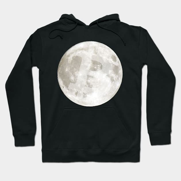 Bitcoin to the moon! Hoodie by charona